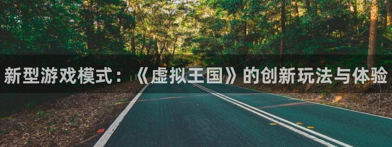 优贝娱乐4开户：新型游戏模式：《虚拟王国》的创新玩法与体验