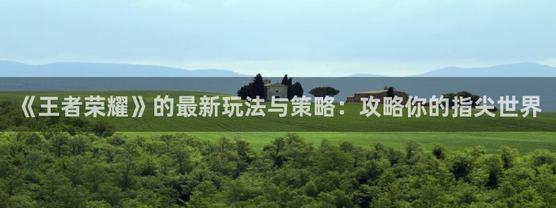 优贝娱乐官方登录网址：《王者荣耀》的最新玩法与策略：攻略你的